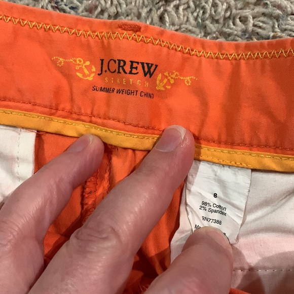 Orange J crew chino shorts - Picture 2 of 5